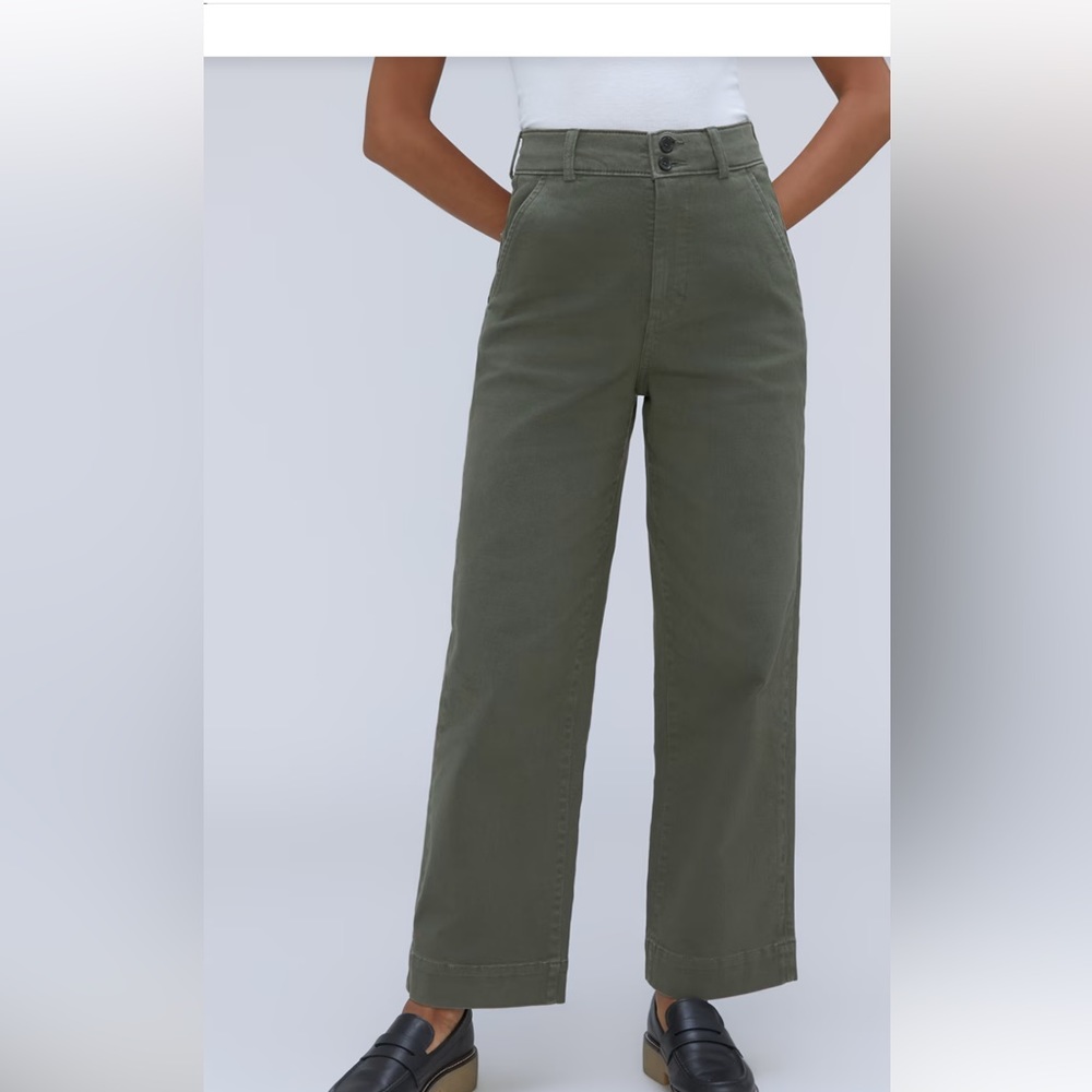 The Organic Wide-Leg Pant - Everlane - Size 2